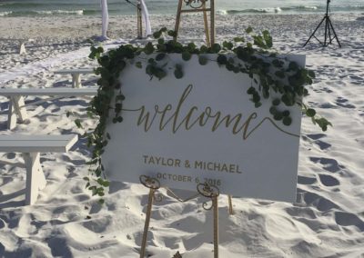 destin beach weddings welcome_sign