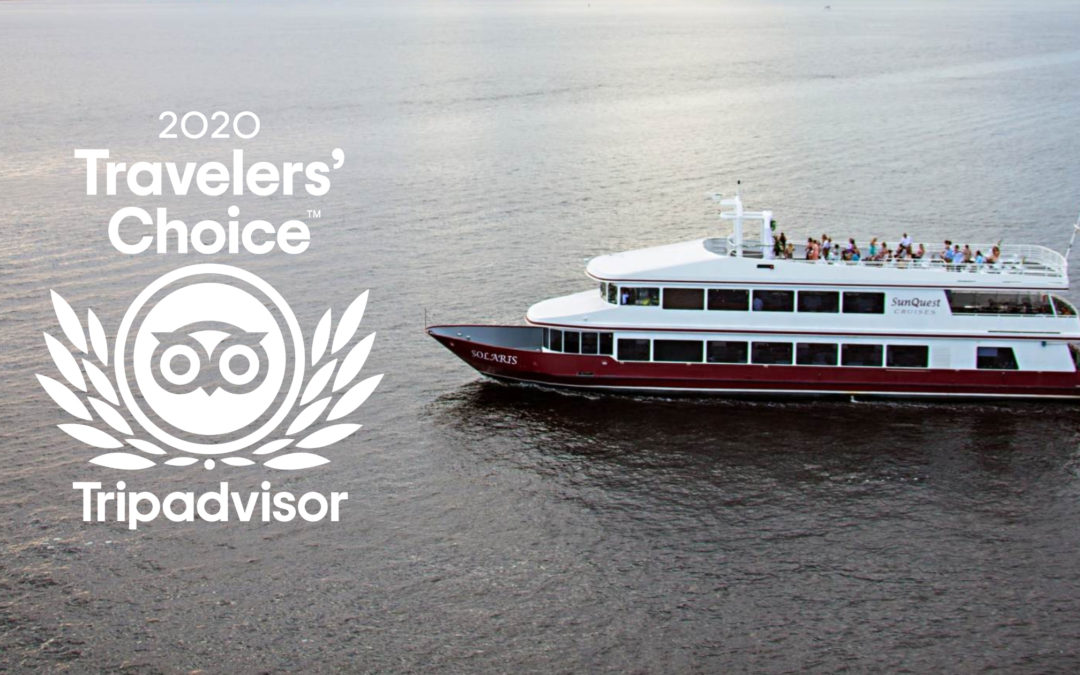 SunQuest Cruises Wins 2020 Tripadvisor Travelers’ Choice Award